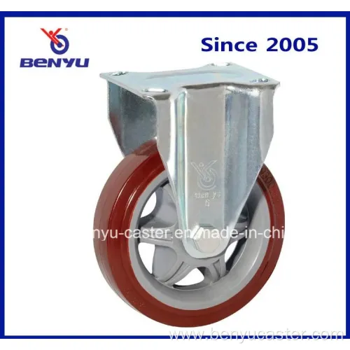 8Inch Medium-Duty PU Caster Wheels with Wearing Resisting